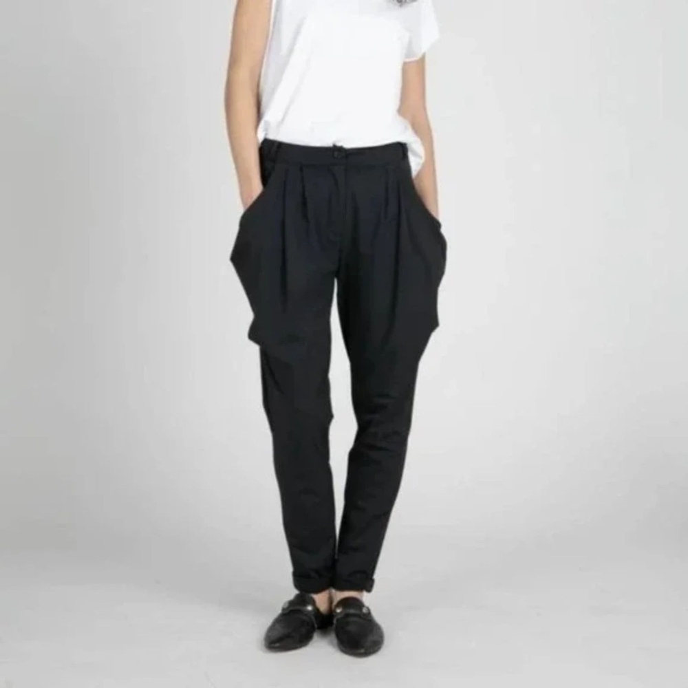 NWT Ruti Team Favorite Pleated Pants Black 8